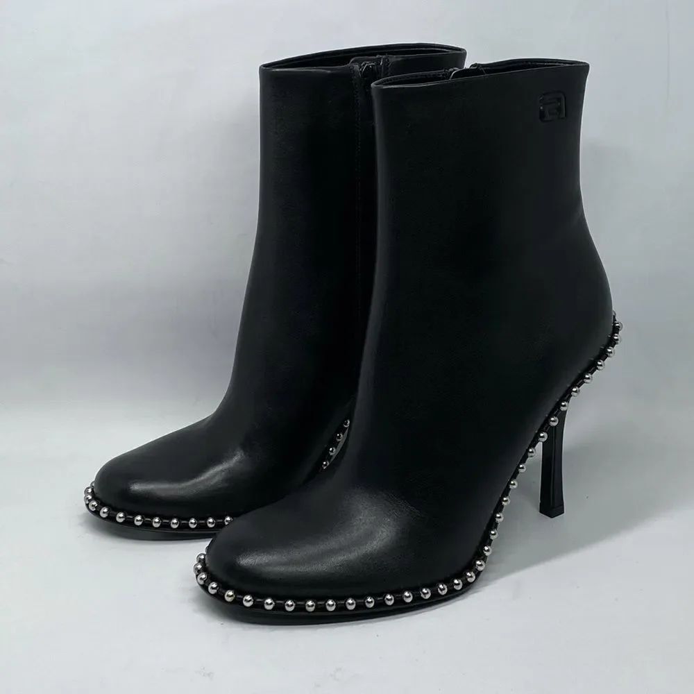 Alexander Wang Nova 105 Studded Ankle Boots size 39